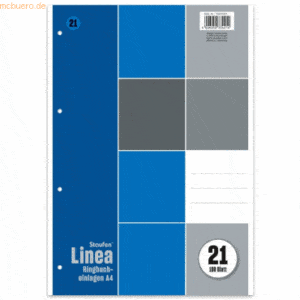 5 x Staufen Ringbucheinlage Linea A4 70g/qm 100 Blatt liniert