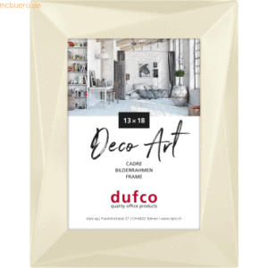 Dufco Bilderrahmen Deco Art Kunststoff 13x13 cm creme