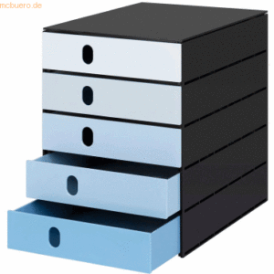 Styro Schubladenbox styroval pro color flow 5 Schubladen geschlossen b