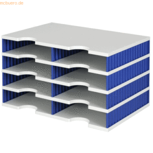 Styro Papier- und Dokumentenablage styrodoc duo Grundeinheit 8 Fächer