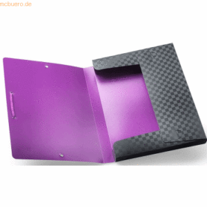 Styro Ablagebox Vogue A4 schwarz/violett