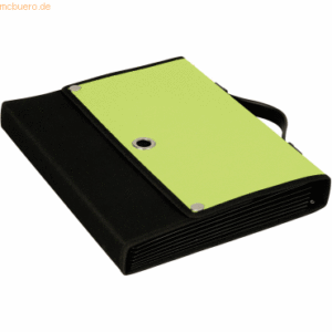 Dufco Fächermappe 3-Way-Flip File Soft Touch Nylon A4 PP 6 Fächer apfe