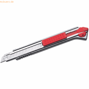 NT Cutter A-1000RP 9 mm inkl. 2 Klingen silber/rot