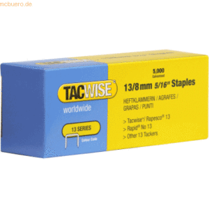 Tacwise Heftklammern 13/8mm verzinkt VE=5000 Stück
