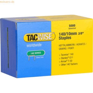 Tacwise Heftklammern 140/10mm verzinkt VE=5000 Stück