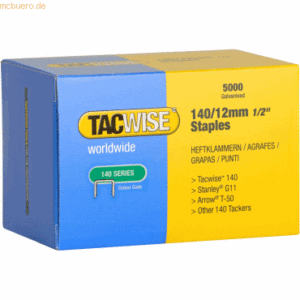 Tacwise Heftklammern 140/12mm verzinkt VE=5000 Stück
