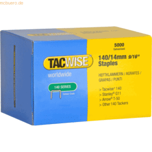 Tacwise Heftklammern 140/14mm verzinkt VE=5000 Stück