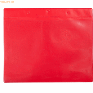 Tarifold Pro Kennzeichnungshülle A4 quer rot PVC VE=10 Stück