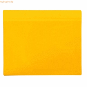 Tarifold Pro Kennzeichnungshülle A4 quer gelb PVC VE=10 Stück