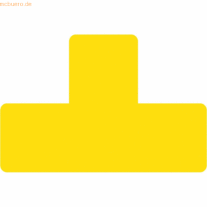 Tarifold Pro Fußbodensymbol 'T' 15cm gelb