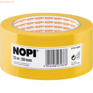 6 x Nopi Putzband 33m:50mm PVC gelb