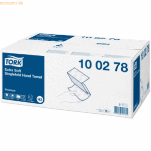 Tork Papierhandtücher extra weich H3 2x23cm Zickzackfalz 2-lagig weiß