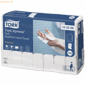 Tork Handtücher Premium H2-Interfold weich 2-lagig weiß VE=2310 Stück