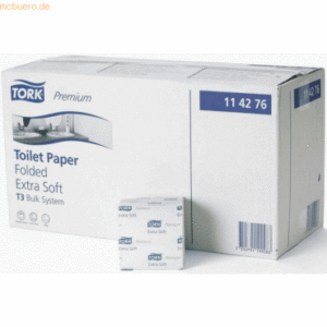 Tork Toilettenpapier Premium gefaltet 2-lagig 11x19cm weiß VE=30x252 T