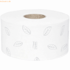 Tork Toilettenpapier Advanced Mini Jumbo Rolle 2-lagig 10cmx170m weiß