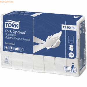 Tork Handtücher Xpress H2 Multifold 2-lagig 21x26cm weiß 21x200 Stück