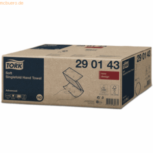 Tork Handtücher Advanced H3 V-Falz 2-lagig weiß VE=15x250 Stück