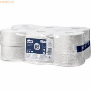 Tork Toilettenpapier Advanced Mini Jumbo Rolle 2-lagig 9