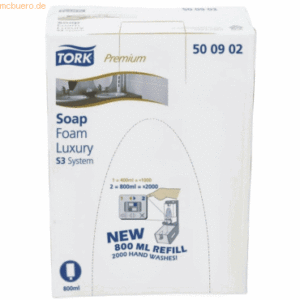 Tork Schaumseife Premium Luxus für S3-System 4 Refillbeutel a 800ml