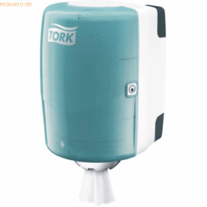 Tork Wischtuch-Innenabrollungsspender Performance (M2-System) türkis/w