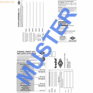 Trodat Ersatzgutschein Stempelplatte für Trodat 4913