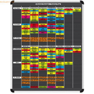 Ultradex Mitarbeiter-Einsatzplanset Planrecord 1420x1250mm für 2 Woche