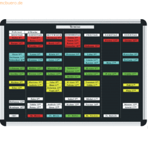 Ultradex Stecktafel Planrecord B620xH770xT22mm schwarz