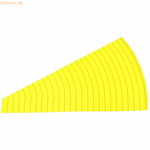 Ultradex Markierungsstreifen 12mm B300xH32mm VE=10 Stück zitrone