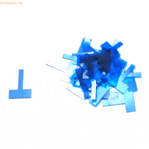 Ultradex Signale T-Form transparent B24xH32mm VE=50 Stück blau