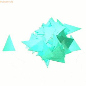 Ultradex Signale Dreieck-Form transparent B24xH32mm VE=50 Stück grün