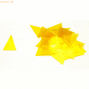 Ultradex Signale Dreieck-Form transparent B24xH32mm VE=50 Stück gelb