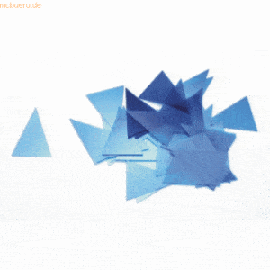 Ultradex Signale Dreieck-Form transparent B24xH32mm VE=50 Stück blau