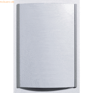 Ultradex Türschild Serie Color 170x122mm Aluminium gewölbt grau