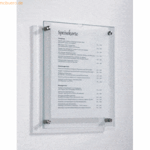 Ultradex Einschubschild Serie Skyline DIN A4 BxH 260x330mm 2x4mm ES-Gl