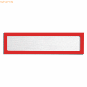 Ultradex Infotasche magnetisch für Überschriften A4quer/A3hoch rot VE=