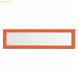 Ultradex Infotasche magnetisch für Überschriften A4quer/A3hoch orange