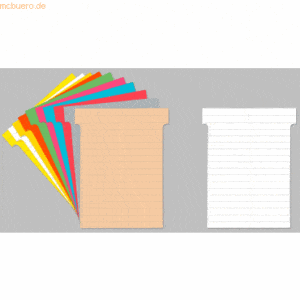 Ultradex T-Karten Breitformat B92xH120mm Starterset liniert VE=10x 100