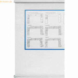 Ultradex 2-Kanal Schiebetafelanlage BxH 3000x1605mm mit Whiteboard Rüc