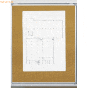 Ultradex Schiebetafel Pinntafel BxHxT 1200x1200x22mm hellgrau