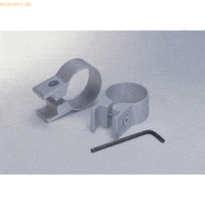 Ultradex Aluminium-Tafelklemme für 40mm Standrohr eloxiert silber VE=2