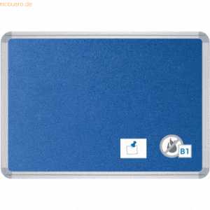 Ultradex Stellwandtafel beidseitig Filz B1800xH1200xT22mm blau