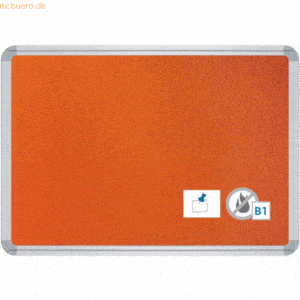 Ultradex Stellwandtafel beidseitig Filz B1800xH1200xT22mm orange