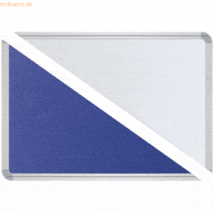 Ultradex Stellwandtafel Pinntafel/Whiteboard B1800xH1200xT22 blau/weiß