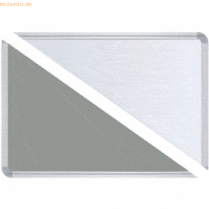 Ultradex Stellwandtafel Pinntafel/Whiteboard B1800xH1200xT22 grau/weiß
