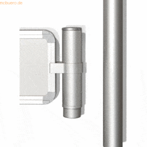 Ultradex Aluminium-Topperrohr eloxiert Höhe 700x40mm silber