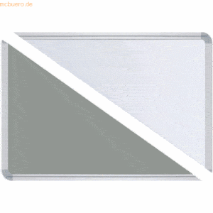 Ultradex Stellwandtafel Pinntafel/Whiteboard B1400xH600xT22mm grau/wei