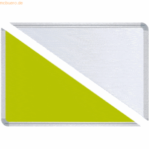 Ultradex Stellwandtafel Pinntafel/Whiteboard B1400xH600xT22mm grün/wei