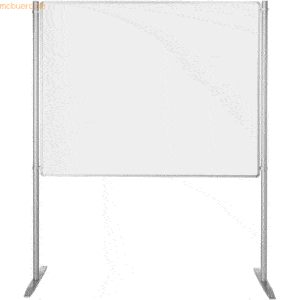 Ultradex Stellwand-Set Grundelement einseitig Stabfuß Emaille B1500xH1