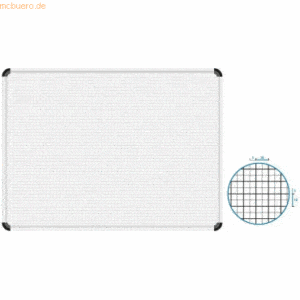 Ultradex Magnettafel Raster 5x5/10x10mm 490x350mm 31 Planungszeilen