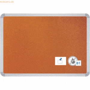 Ultradex Pinntafel Filz schwer entflammbar B1800xH1200xT22mm orange